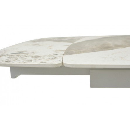 Стол RIVOLI 140 GLOSS LUXURY PANDORA SINTERED STONE/ WHITE М-City