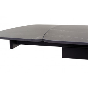 Стол RIVOLI 140 MATT BLACK MARBLE SINTERED STONE/ BLACK М-City