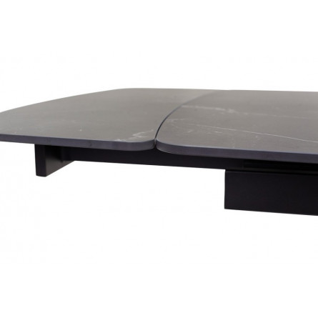 Стол RIVOLI 140 MATT BLACK MARBLE SINTERED STONE/ BLACK М-City