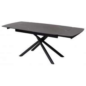 Стол RIVOLI 140 MATT BLACK MARBLE SINTERED STONE/ BLACK М-City