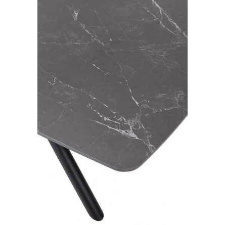 Стол RIVOLI 140 MATT BLACK MARBLE SINTERED STONE/ BLACK М-City
