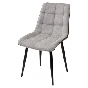 Стул CHIC 1983-07 серый/ RU-07 серая сталь/ черный каркас М-City