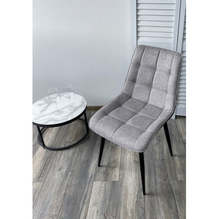 Стул CHIC 1983-07 серый/ RU-07 серая сталь/ черный каркас М-City