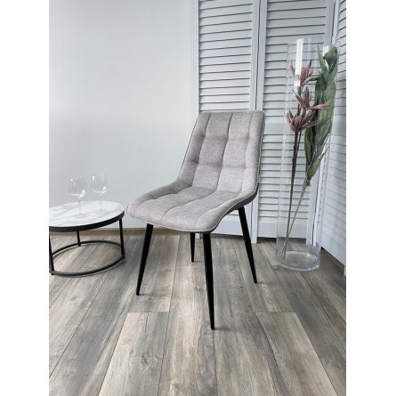 Стул CHIC 1983-07 серый/ RU-07 серая сталь/ черный каркас М-City