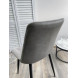 Стул CHIC 1983-07 серый/ RU-07 серая сталь/ черный каркас М-City Стул CHIC 1983-07 серый/ RU-07 серая сталь/ черный каркас М-City