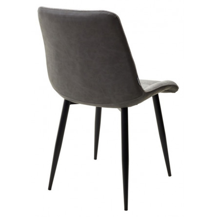 Стул CHIC 1983-07 серый/ RU-07 серая сталь/ черный каркас М-City