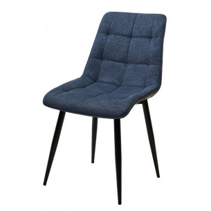 Стул CHIC 1983-86 темно-синий меланж/ RU-03 синяя сталь/ черный каркас М-City