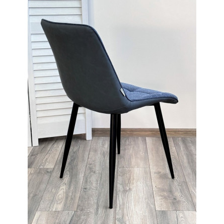 Стул CHIC 1983-86 темно-синий меланж/ RU-03 синяя сталь/ черный каркас М-City