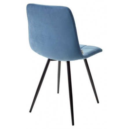 Стул UNO 25 СИНИЙ 29, велюр / ЧЕРНЫЙ, М-City