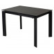 Стол CORNER 120 MATT BLACK MARBLE SINTERED STONE/ BLACK М-City