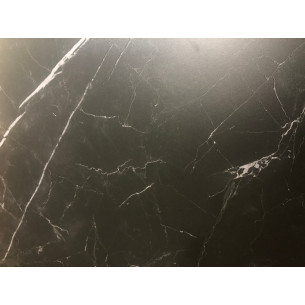 Стол CORNER 120 MATT BLACK MARBLE SINTERED STONE/ BLACK М-City