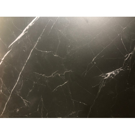 Стол CORNER 120 MATT BLACK MARBLE SINTERED STONE/ BLACK М-City