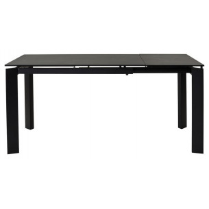 Стол CORNER 120 MATT BLACK MARBLE SINTERED STONE/ BLACK М-City