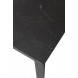 Стол CORNER 120 MATT BLACK MARBLE SINTERED STONE/ BLACK М-City