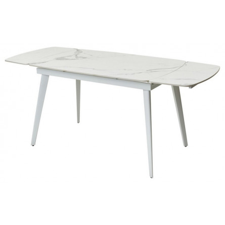 Стол ELIOT 120 GLOSS STATUARIO WHITE SINTERED STONE / WHITE М-City
