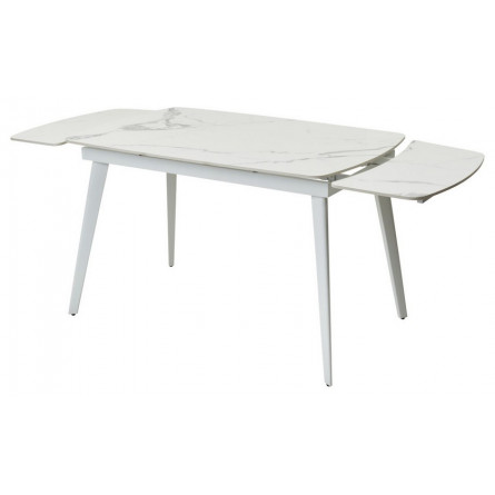 Стол ELIOT 120 GLOSS STATUARIO WHITE SINTERED STONE / WHITE М-City