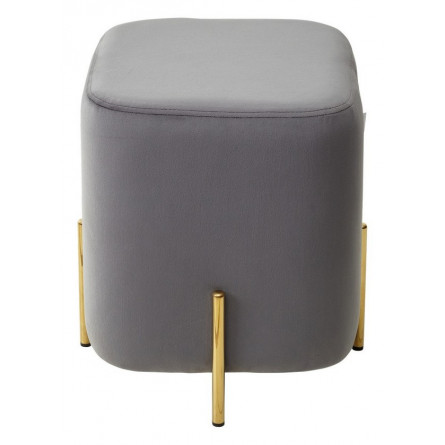 Пуф для гостиной ARES BLUVEL-14 GREY / GOLD М-City
