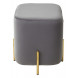 Пуф для гостиной ARES BLUVEL-14 GREY / GOLD М-City Пуф для гостиной ARES BLUVEL-14 GREY / GOLD М-City