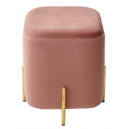 Пуф для гостиной ARES BLUVEL-52 PINK / GOLD М-City