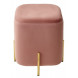 Пуф для гостиной ARES BLUVEL-52 PINK / GOLD М-City Пуф для гостиной ARES BLUVEL-52 PINK / GOLD М-City