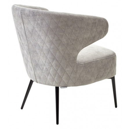 Кресло РИЧАРД цвет Серый Titanium 900, велюр / черный каркас М-City