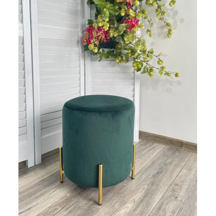 Пуф для гостиной RICE BLUVEL-78 GREEN / GOLD М-City