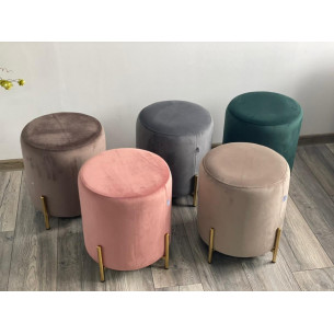 Пуф для гостиной RICE BLUVEL-78 GREEN / GOLD М-City