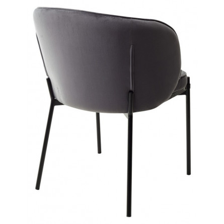 Стул DIANA BLUVEL-14 GREY, велюр / черный каркас М-City
