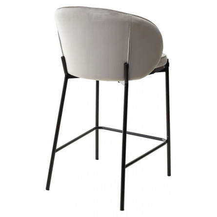 Полубарный стул WENDY BLUVEL-03 LIGHT GREY (H65), велюр М-City
