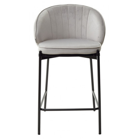 Полубарный стул WENDY BLUVEL-03 LIGHT GREY (H65), велюр М-City