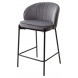 Полубарный стул WENDY BLUVEL-14 GREY (H65), велюр М-City
