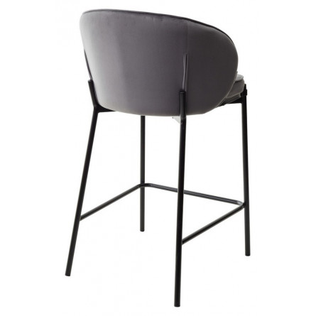 Полубарный стул WENDY BLUVEL-14 GREY (H65), велюр М-City