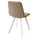 Стул ASHTON RU-18 темно-бежевый винтаж/ белый каркас М-City Стул ASHTON RU-18 темно-бежевый винтаж/ белый каркас М-City