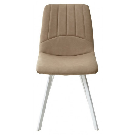 Стул ASHTON RU-18 темно-бежевый винтаж/ белый каркас М-City