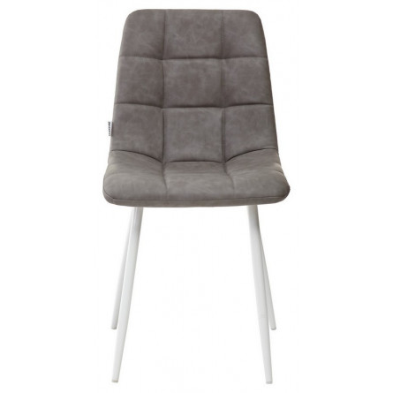 Стул CHILLI RU-07 серая сталь, PU/ белый каркас М-City