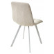 Стул CHILLI SQUARE TRF-11 светло-бежевый, ткань/ белый каркас М-City Стул CHILLI SQUARE TRF-11 светло-бежевый, ткань/ белый каркас М-City