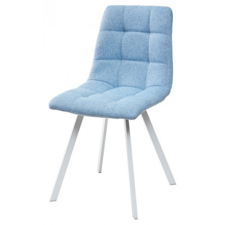 Стул CHILLI SQUARE TRF-11 светло-бежевый, ткань/ белый каркас М-City