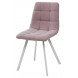 Стул CHILLI SQUARE UF860-04B сиреневый, ткань/ белый каркас М-City