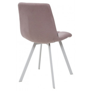 Стул CHILLI SQUARE UF860-04B сиреневый, ткань/ белый каркас М-City