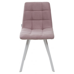 Стул CHILLI SQUARE UF860-04B сиреневый, ткань/ белый каркас М-City