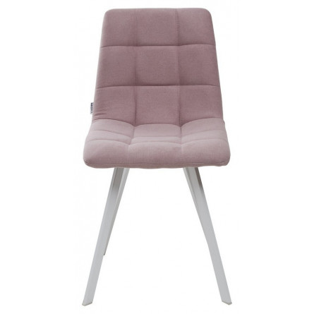 Стул CHILLI SQUARE UF860-04B сиреневый, ткань/ белый каркас М-City