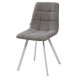 Стул CHILLI SQUARE UF860-08B серый, ткань / белый каркас М-City