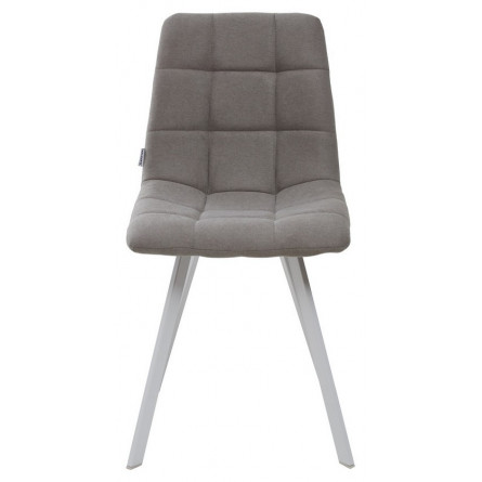 Стул CHILLI SQUARE UF860-08B серый, ткань / белый каркас М-City