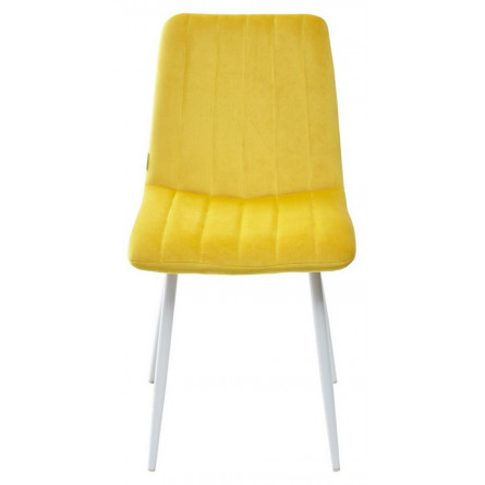 Стул DUBLIN G108-22 золотая осина, велюр / белый каркас М-City