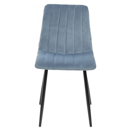 Стул DUBLIN G108-56 пудровый синий/ черный каркас, велюр М-City