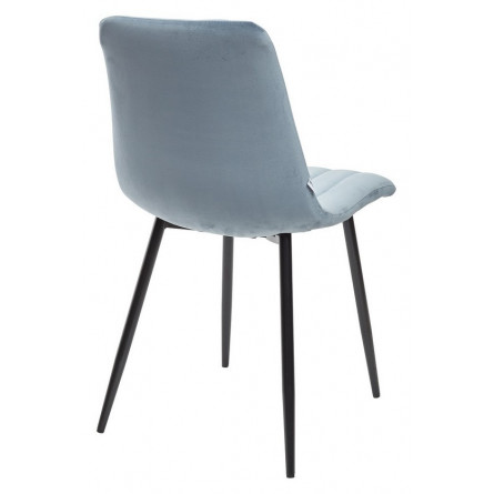 Стул DUBLIN G108-56 пудровый синий/ черный каркас, велюр М-City