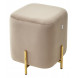 Пуф для гостиной ARES BLUVEL-40 BEIGE / GOLD М-City