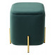 Пуф для гостиной ARES BLUVEL-78 GREEN / GOLD М-City Пуф для гостиной ARES BLUVEL-78 GREEN / GOLD М-City
