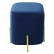 Пуф для гостиной ARES BLUVEL-86 NAVY BLUE / GOLD М-City Пуф для гостиной ARES BLUVEL-86 NAVY BLUE / GOLD М-City