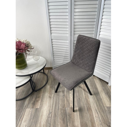 Стул PAINT, цвет B28 Темно-серый, велюр / черный каркас М-City